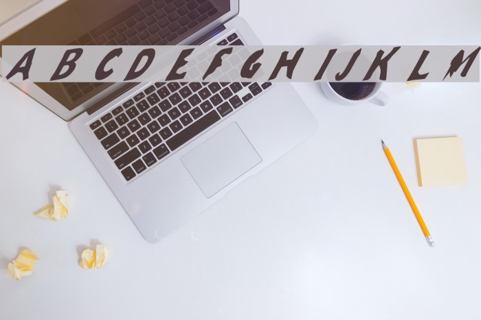 Slantalic Font examples