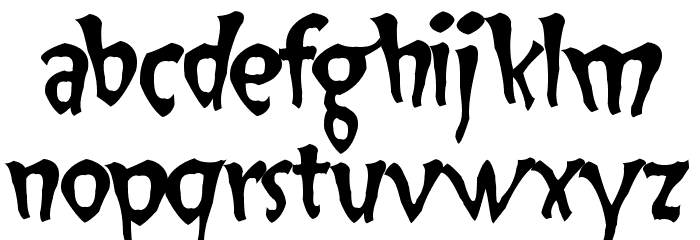 Slap Happy Font LOWERCASE