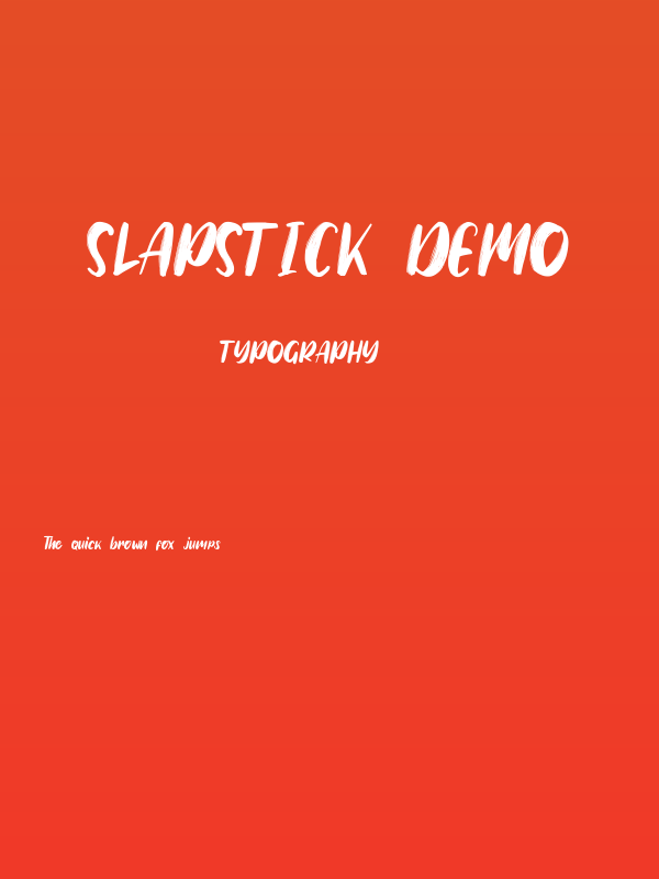 Slapstick demo Poster