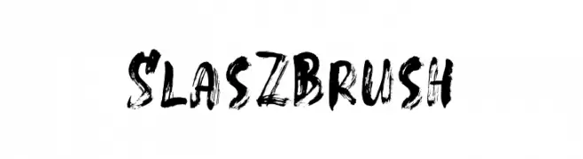 SlasZ Brush  Frei Schriftart Herunterladen