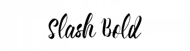 Slash Bold  नि: शुल्क फ़ॉन्ट्स डाउनलोड