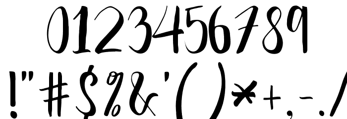 Slash Bold Font OTHER CHARS