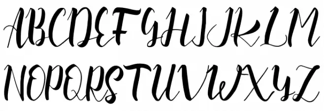 Slash Bold Font Litere mari