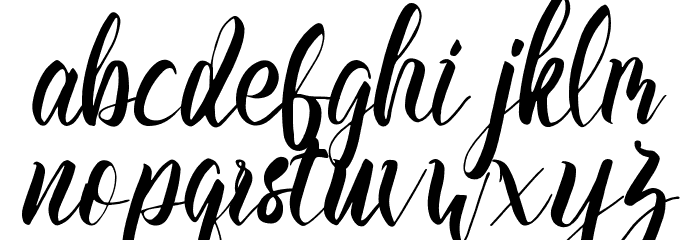Slash Bold Font LOWERCASE