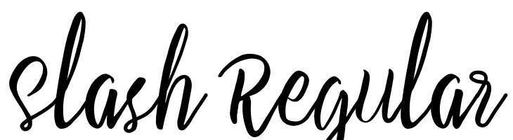 Slash Regular  Frei Schriftart Herunterladen