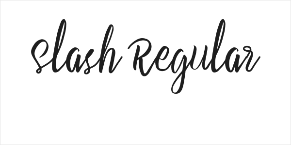 Slash Regular Logo