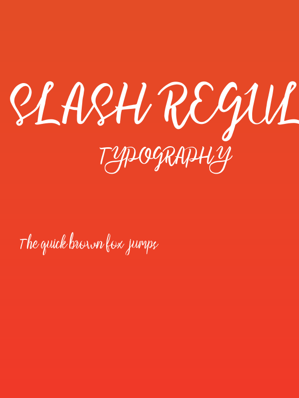 Slash Regular Poster