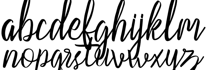 Slash Regular Font LOWERCASE