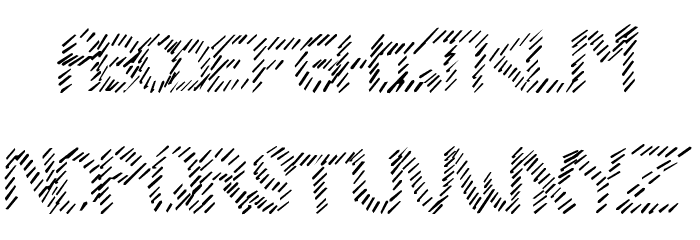 SlashKing Font LOWERCASE