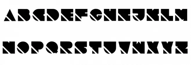 Slashed Regular フォント 大文字