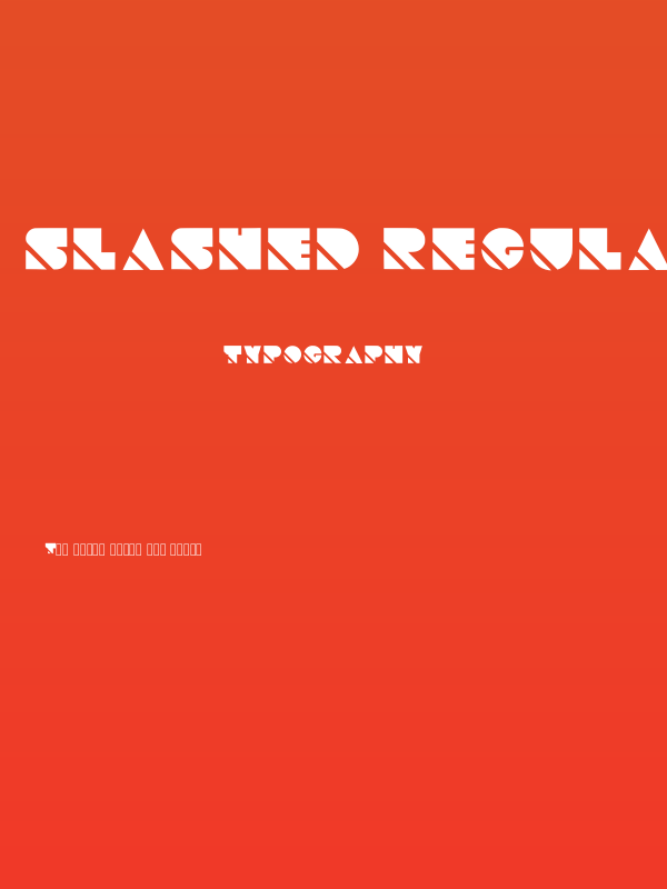 Slashed Regular Poster