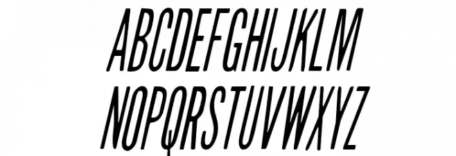 Slasher Film Condensed Italic Fuentes MINÚSCULAS
