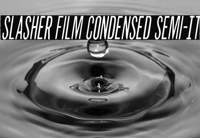 Slasher Film Condensed Semi-It Example 1