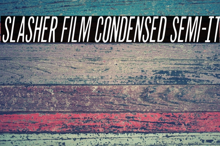 Slasher Film Condensed Semi-It Example 2