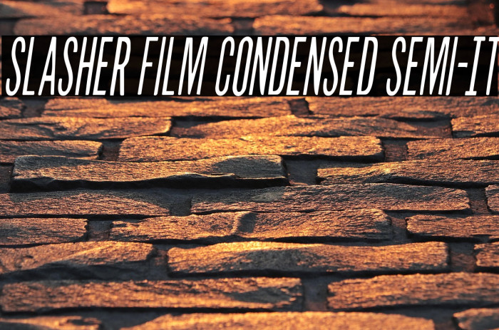 Slasher Film Condensed Semi-It Example 3