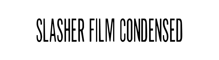 Slasher Film Condensed  لخطوط تنزيل