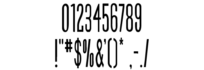 Slasher Film Condensed Font OTHER CHARS