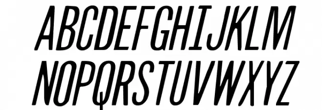 Slasher Film Expanded Italic フォント 大文字