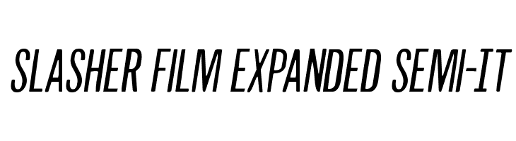 Slasher Film Expanded Semi-It  font caratteri gratis