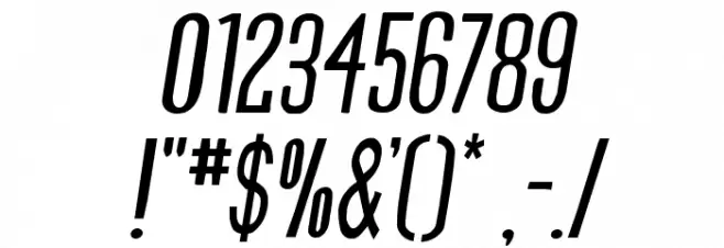 Slasher Film Expanded Semi-It Font OTHER CHARS