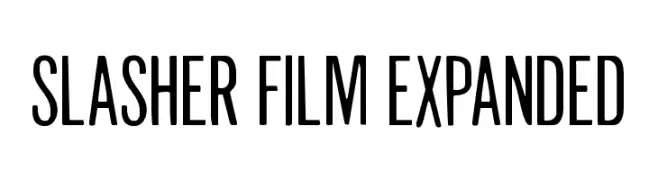 Slasher Film Expanded  Скачать бесплатные шрифты
