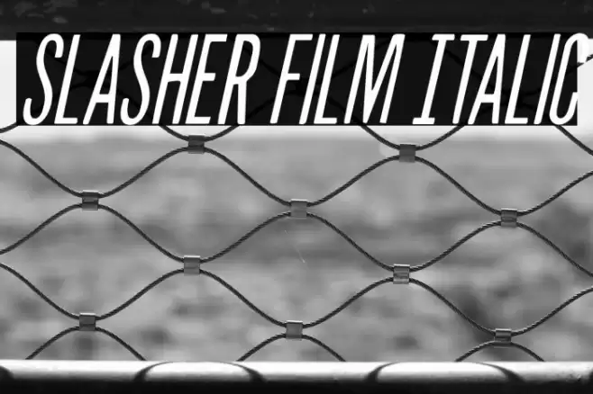 Slasher Film Italic Font examples