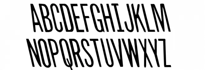 Slasher Film Leftalic Schriftart Groß