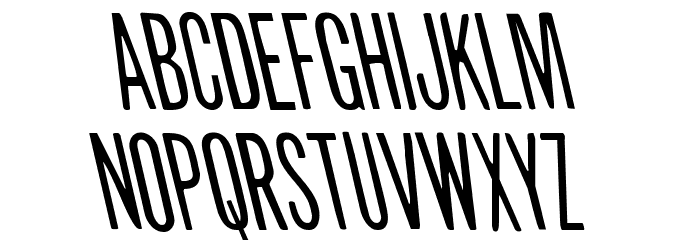 Slasher Film Leftalic Font LOWERCASE