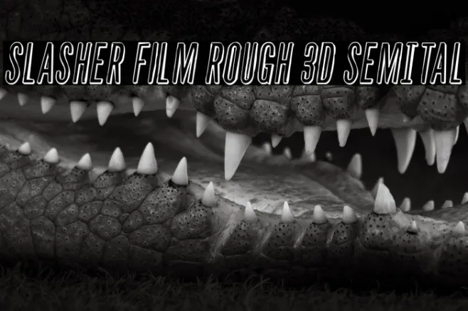 Slasher Film Rough 3D SemItal Example 3