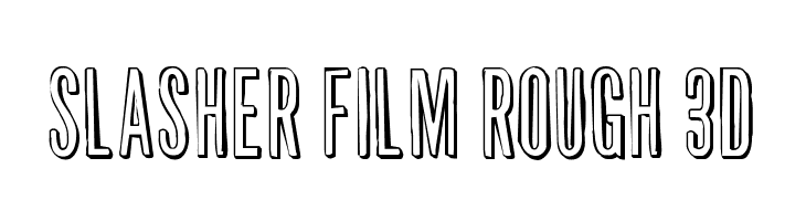 Slasher Film Rough 3D  Fuentes Gratis Descargar
