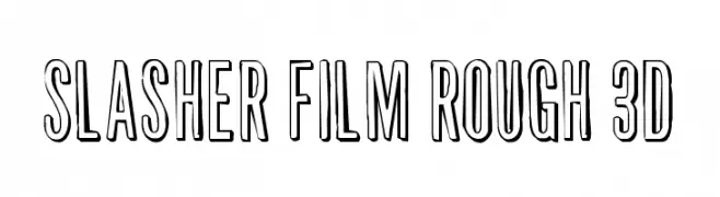 Slasher Film Rough 3D  Скачать бесплатные шрифты