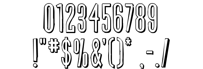 Slasher Film Rough 3D Font OTHER CHARS