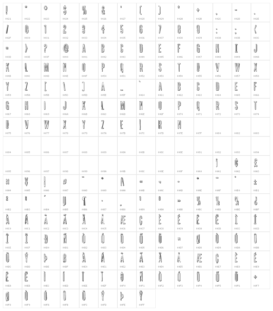 Slasher Film Rough 3D Character Map