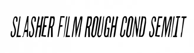 Slasher Film Rough Cond SemiIt  नि: शुल्क फ़ॉन्ट्स डाउनलोड