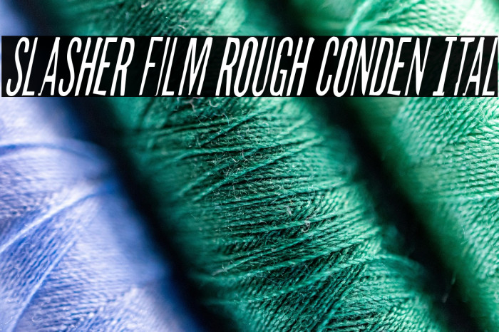 Slasher Film Rough Conden Ital Example 1