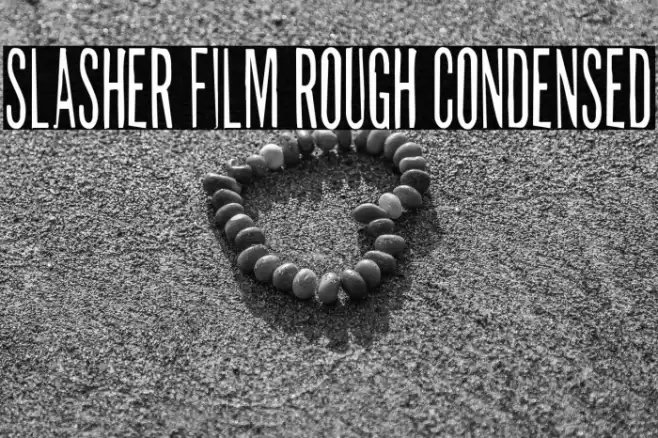 Slasher Film Rough Condensed Font examples