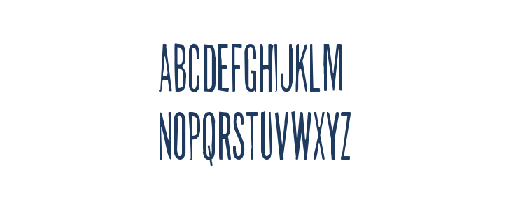 Slasher Film Rough Condensed Lowercase