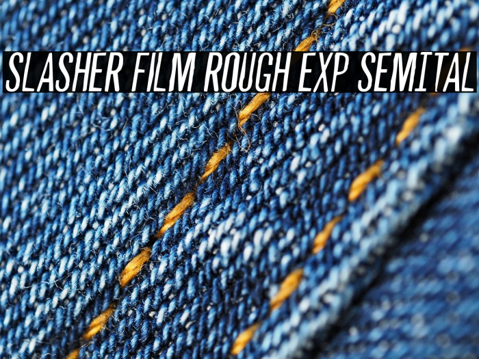 Slasher Film Rough Exp SemItal Example 2