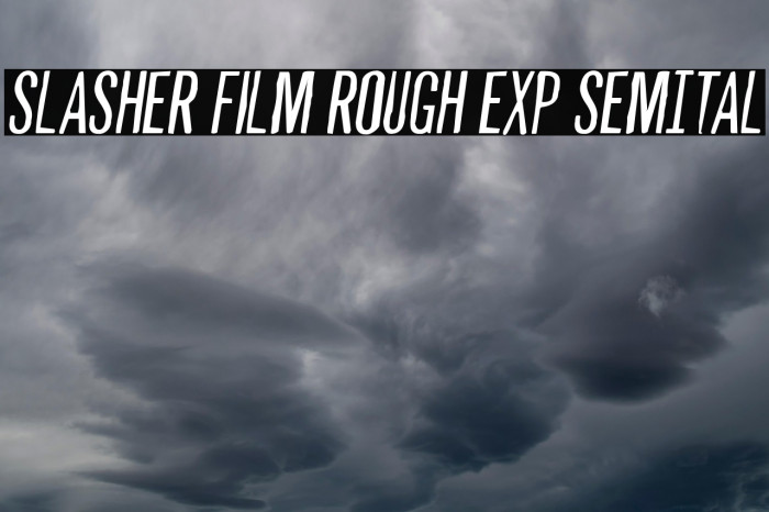 Slasher Film Rough Exp SemItal Example 3