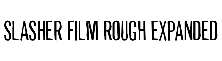 Slasher Film Rough Expanded  baixar fontes gratis