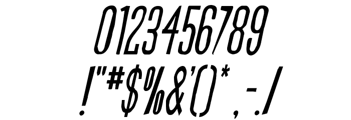 Slasher Film Rough Italic Font OTHER CHARS