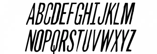 Slasher Film Rough Italic Fonte MAIÚSCULAS
