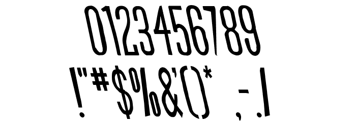 Slasher Film Rough Leftalic Font OTHER CHARS