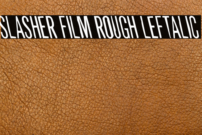 Slasher Film Rough Leftalic Example 2