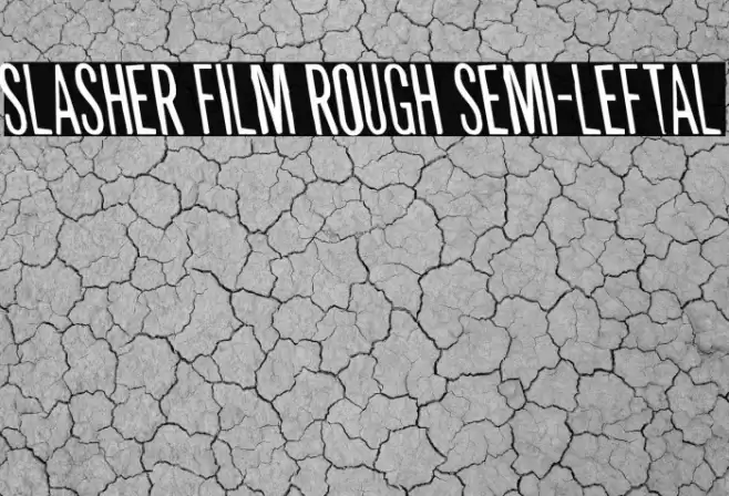 Slasher Film Rough Semi-Leftal Font examples