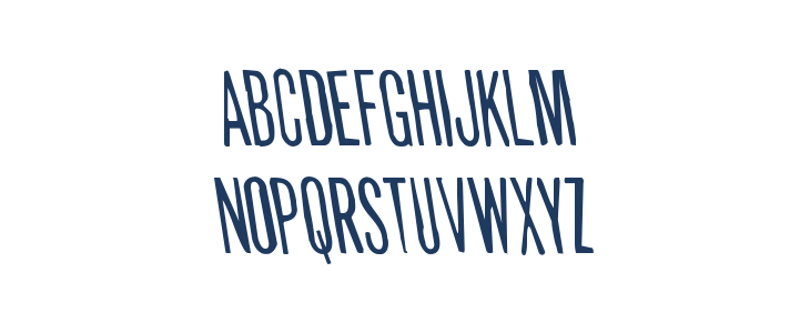 Slasher Film Rough Semi-Leftal Lowercase