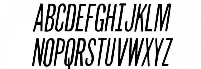 Slasher Film Semi-Italic Schriftart Groß
