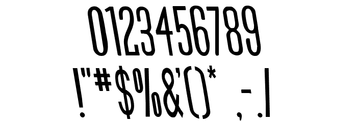 Slasher Film Semi-Leftalic Font OTHER CHARS