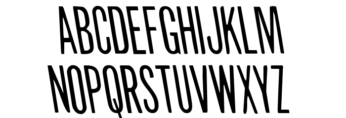 Slasher Film Semi-Leftalic Font LOWERCASE