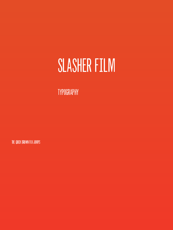 Slasher Film Poster